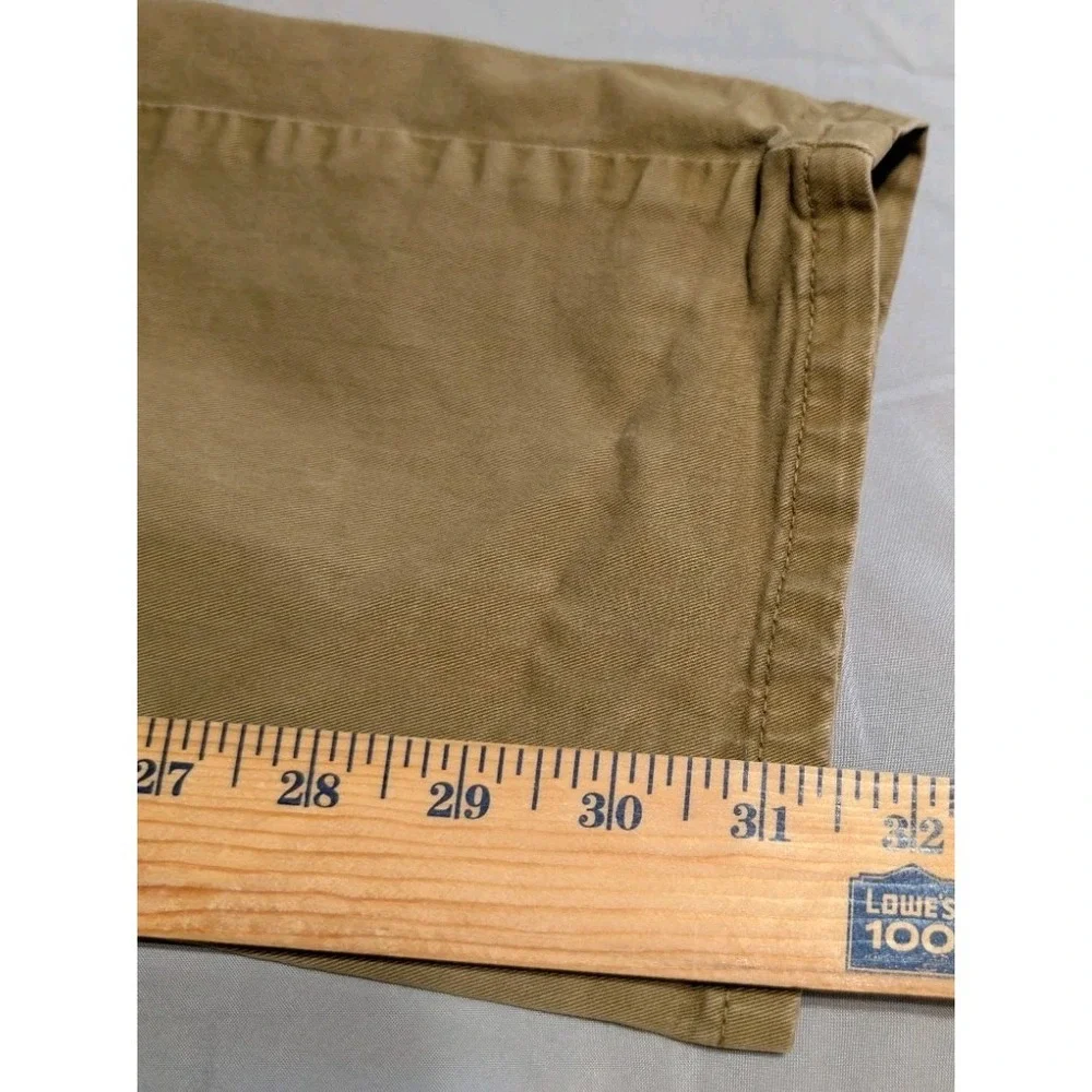 Flint and Tinder Straight Fit Pants Mens 34x32 Khaki Stretch Chino Casual